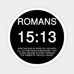 Romans 15:13 Bible Verse Text Magnet